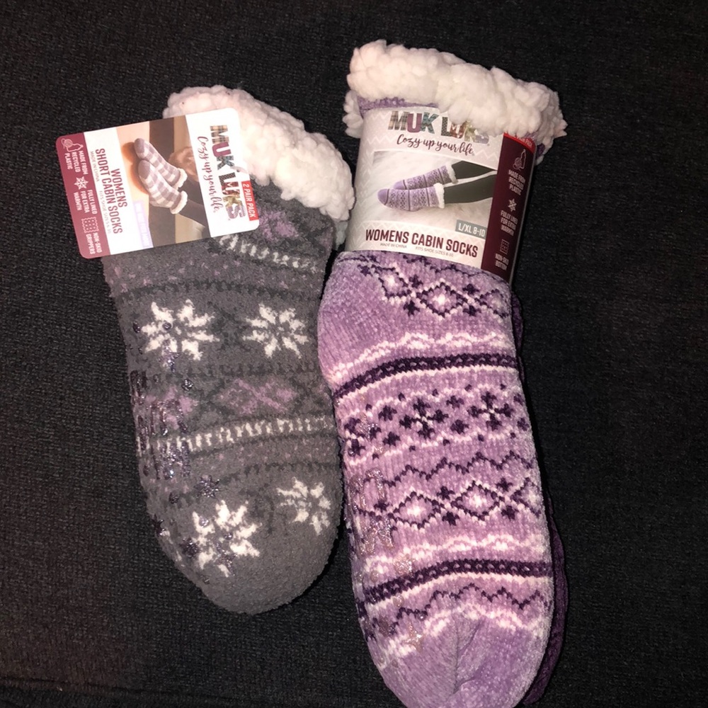 MUK LUKS Cabin Socks NEW!